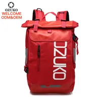Ozuko D8020 제품 대학 가방 야외 여행 여자 학교 경량 애 가방 방수 노트북 가방 배낭 망