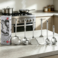 Ensemble d'ustensiles de cuisine Accessoires de cuisine suspendus en acier inoxydable Outils de cuisine pratiques