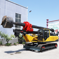 Foreuse rotative sur chenilles et roues FT Cummins Diesel 21m 25m 30m LR80, profondeur de forage max. 1000m, garantie 1 an, 80 KN.M PLC 30m