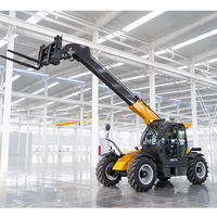 Chariot télescopique 3,5 tonnes 4x4 Diesel Moteur Yuchai 7m de levage Manipulateur télescopique pour la manutention de matériaux de construction HWR735 Portée 3,2m Euro 5