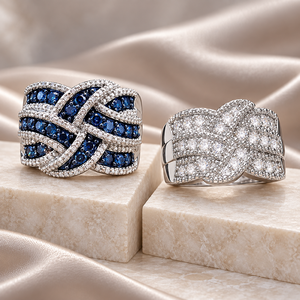 Anello blu royal da donna, accessorio classico da indossare tutti i giorni - Product Image 3