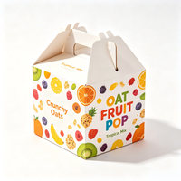 Boîte d'emballage personnalisée haut de gamme pour flocons d'avoine, en papier biodégradable, pour un petit-déjeuner sain, emballage pour céréales d'avoine