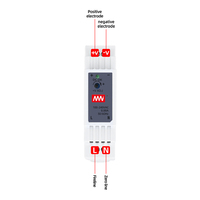 Alimentation industrielle sur rail DIN NDR EDR HDR MDR, système de contrôle industriel, alimentation à découpage simple 24V 15W 90-264VAC, efficacité 86%, OVP OTP OCP