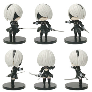 Figurine de <span class=keywords><strong>manga</strong></span> en PVC, lot de 6 pièces, 9.5cm, boîte à œufs, jouets de prix - Product Image 2