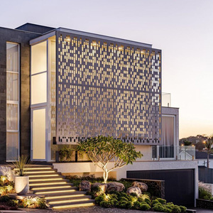 Panneau perforé en aluminium recyclable, écran métallique découpé au laser, revêtement architectural pour usage extérieur, pare-soleil, façade de bâtiment - Product Image 3