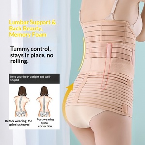 <span class=keywords><strong>Ceinture</strong></span> abdominale <span class=keywords><strong>post</strong></span>-<span class=keywords><strong>partum</strong></span> respirante en polyester pour femmes, pour accouchement naturel et <span class=keywords><strong>césarienne</strong></span>, spécialisée pour le soutien abdominal et pelvien - Product Image 4