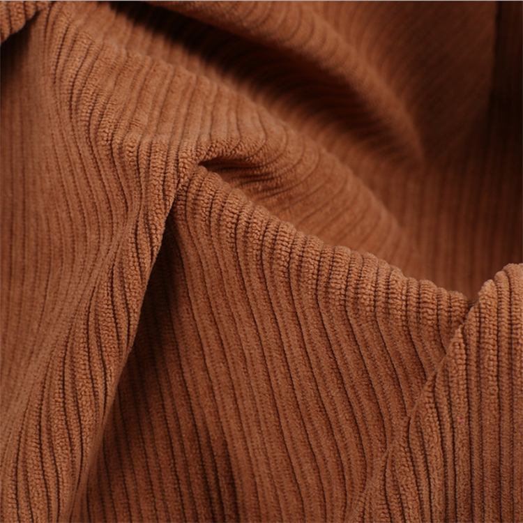 warp knitted stretch solid dyed corduroy fabric