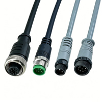 Cable de Cámara AHD con Conector M12 Impermeable de 4 Pines, 5M/10M/15M/20 Metros, Hembra a Macho, para Sistema de Cámara de Vehículo AHD
