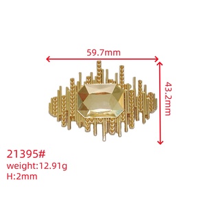 تصميم فريد قطع ملحقات الأحذية غير النظامية عالية الجودة قابلة للتخصيص سبائك الزنك معدن قابل للتعديل دائم تزيين الأحذية - Product Image 2