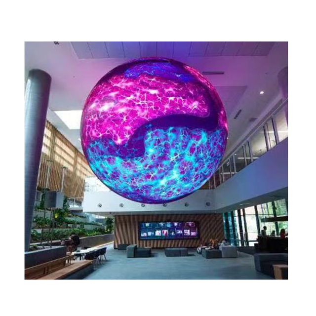 Outdoor Spherical Screen P1.8 P2 P2.5 P3 P4 P5 Indoor 360 Ball Round Led Spherical Display Screen for Exhibition
