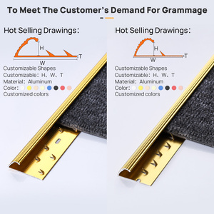 Decortrim tầng phụ kiện hợp kim nhôm thép không gỉ Thảm <span class=keywords><strong>TRIM</strong></span> Strip cho thảm cạnh <span class=keywords><strong>TRIM</strong></span> - Product Image 2