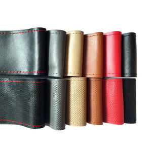 Cubierta de cuero para <span class=keywords><strong>volante</strong></span> de coche, cubierta de 18 pulgadas para toyota, honda, <span class=keywords><strong>jeep</strong></span>, tesla, ford, bmw y audi - Product Image 5