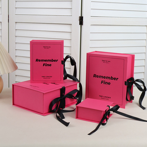 Recyclable 2mm Thick Cardboard <b>Pink</b> Candle <b>Gift</b> Box Matte Finish 4C Printing Holographic Sticker Industrial Crafts Magnetic Box - Product Image 2