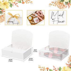 Nueva <span class=keywords><strong>Caja</strong></span> <span class=keywords><strong>de</strong></span> Regalo para Novia, Rectangular, <span class=keywords><strong>de</strong></span> Cartón Blanco, Exclusivamente para Regalos <span class=keywords><strong>de</strong></span> Boda Transfronterizos, <span class=keywords><strong>Caja</strong></span> Especial para Pastel - Product Image 4
