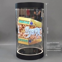 Écran cylindrique holographique 3D de 32 pouces avec système Android, vitrine interactive pour exposition, musée, centre commercial