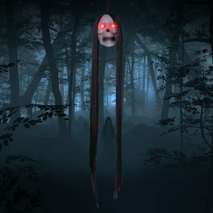 <span class=keywords><strong>Halloween</strong></span> LED Cabelo Longo Fantasma Horror Decoração Adereços Novo Design <span class=keywords><strong>Halloween</strong></span> Pendurado Fantasma