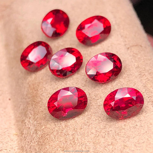 Astwo bán buôn đá tổng hợp màu sắc khác nhau hình dạng hình bầu dục <span class=keywords><strong>5</strong></span>*7 mét phòng thí nghiệm phát triển <span class=keywords><strong>Ruby</strong></span> cho đồ trang sức thời trang - Product Image 2