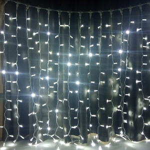 Luci a Tenda Natalizie da Esterno IP65 Impermeabili in PVC, 3x3m 2x1.5m - Product Image 6