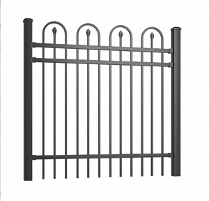 Clôture de sécurité pour terrain de jeu de haute qualité conception <span class=keywords><strong>anti</strong></span>-escalade clôture de panneau métallique supérieur d'arc grilles de clôture en acier - Product Image 3