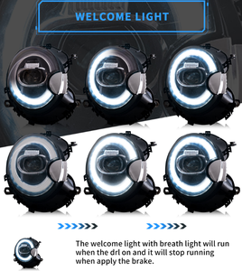 Conjunto de faros LED WELIFTRICH para Mini Cooper R55 R56 R57 R58 R59 S Clubman 2007-2015, conectar y usar - Product Image 4