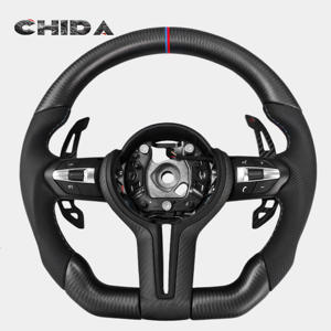 Volante de Fibra de Carbono Personalizado Compatible con <span class=keywords><strong>BMW</strong></span> F10 F20 F30 F32 F22 F07 430i <span class=keywords><strong>218i</strong></span> M3 M5 E90 - Product Image 1