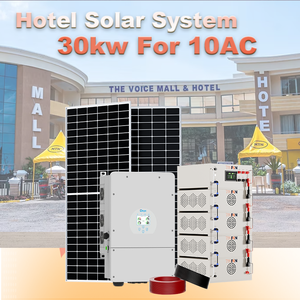 Système de stockage d'énergie solaire industriel pour hôtels au Nigeria, 105 kW, 261 kWh, système hybride de stockage sur réseau avec batterie lithium-ion, SP50 kW-100 kW TANF - Product Image 1