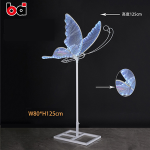 Lámparas de Pie con Alas de Mariposas en Movimiento LED Acrílicas 3D, Fondo Romántico para Escenarios, Pasillo para Bodas, Fuente de Alimentación de CA, Accesorios para Bodas - Product Image 2