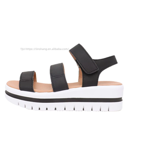 Sandales compensées d'été pour femmes à semelle épaisse, grandes sandales de plage européennes et américaines, sandales romaines à plateforme - Product Image 5