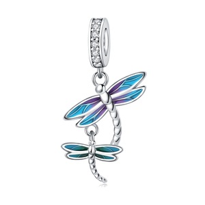 Venta al por mayor <span class=keywords><strong>de</strong></span> pulseras y colgantes con diseño <span class=keywords><strong>de</strong></span> insectos, libélulas y mariposas, <span class=keywords><strong>de</strong></span> plata <span class=keywords><strong>de</strong></span> ley 925, joyería <span class=keywords><strong>de</strong></span> <span class=keywords><strong>pulsera</strong></span> con dijes. - Product Image 6