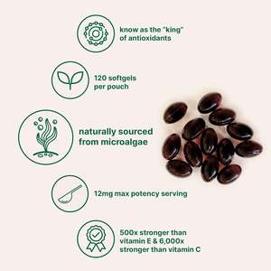 Personalización Exclusiva, Expertos en Microalgas, Omega 3, <span class=keywords><strong>Haematococcus</strong></span> Pluvialis Liposomal, Astaxantina 12mg, Cápsulas Blandas de Astaxantina - Product Image 3
