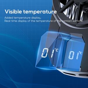 MEMO DLA3 Competitive Cooling Fan Mobile Phone LED Display Portable Gaming Phone Cooler with Blue Light - Product Image 5