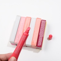Peptide à la mode de haute qualité longue durée brillant mode teinte à lèvres brillant rouge à lèvres mis dans la coque de téléphone