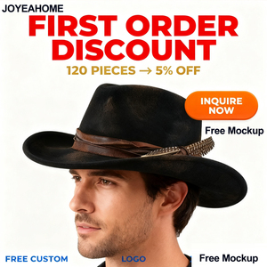 <span class=keywords><strong>West</strong></span> Burned Vintage Rare Custom Hat Pequeño sombrero de vaquero negro Cattleman Crown Low Sided Brim Sombrero de vaquero desgastado - Product Image 6