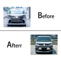 Kit de haute qualité pour Toyota Vellfire 30AGH 2015-2017, mise à niveau vers le modèle 30AGH 2018, kit carrosserie Modellista avec phares et feux arrière