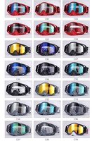 Lunettes de moto MX BMX Dirt Bike avec film détachable, logo personnalisé du fabricant, pour casque de moto et sports de plein air