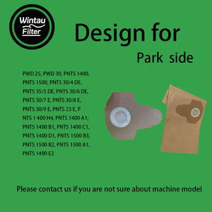 Bolsa de Papel de <span class=keywords><strong>Repuesto</strong></span> para Filtro de Aspiradora, a Prueba de Fugas, para Automóvil, RV, Garaje, Compatible con <span class=keywords><strong>Parkside</strong></span> Pwd 25/Pwd 30 - Product Image 3