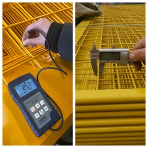 Barrières de protection des bords en fer trempé de 1,1 m, faciles à assembler, clôture de sécurité <span class=keywords><strong>pour</strong></span> chantier - Product Image 5