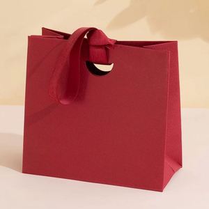 Bolsas de Regalo para Joyería Personalizadas, Bolsas de Papel Portátiles de Lujo para Joyería, Bolsas de Embalaje para Joyería, Bolsos, Collares y Pendientes - Product Image 1