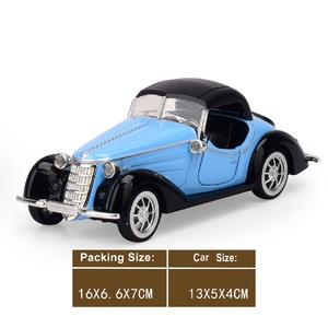 Modellino Auto Classica Vintage in Metallo Pressofuso 1:32, Veicolo Convertibile da Collezione, Regalo, Ornamento per Torte, per Ragazzi - Novità 2026 - Product Image 5