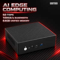 Server Komputasi AI Edge 64GB Memori Terpadu Mesin Inferensi AI Desktop Tanpa Kipas