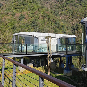 บ้านตู้คอนเทนเนอร์แบบพกพาสุดหรู, บ้านเหล็กสำเร็จรูปขนาดเล็กอุปกรณ์เคลื่อนที่แคปซูลอวกาศดีไซน์จีน - Product Image 5