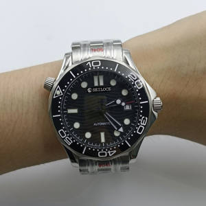 Reloj Mecánico de Acero Inoxidable de Lujo para Hombre SEILOCE, Movimiento NH35, Resistente al Agua, Esfera con Agujas - Product Image 5