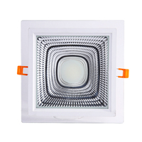 Plafonnier LED à rendu des couleurs élevé 9W, montage en surface, panneau rond en verre, lumière à trois couleurs, gradation intelligente, entraînement IC, lumière de plafond