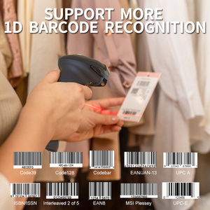 Escáner de código de barras inalámbrico de mano Xincode 1D 2,4G lector de código de barras pistola de escaneo para inventario exprés ropa libros código Br - Product Image 2