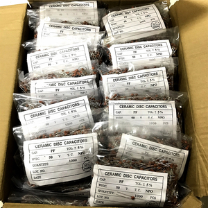 Chất lượng cao bom tụ gốm 50V 1pf 1.2pf 1.5pf 1.8pf 2pf 2.2pf đỏ vàng Plug-in tụ nhúng tụ điện - Product Image 5