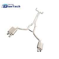 Système d'échappement arrière haute performance SS304 avec quatre sorties pour Maserati Ghibli 3.0T V6, épaisseur 1,5 mm, poli miroir
