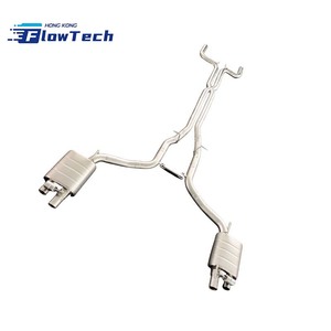 Système d'échappement arrière haute performance SS304 avec quatre sorties pour Maserati Ghibli 3.0T V6, épaisseur 1,5 mm, poli miroir - Product Image 6