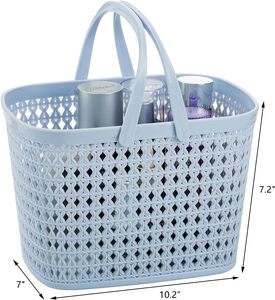High Quality Injection-Molded PP <b>Plastic</b> Storage <b>Basket</b> with Thickened Handle Sustainable Multi-Functional Organizer Storage Box - Product Image 2