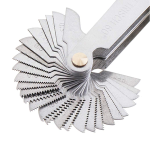 Jauge de pas de vis métrique, impérial et US SAE <span class=keywords><strong>Whitworth</strong></span> 55 degrés et métrique 60 degrés pour la mesure industrielle - Product Image 5