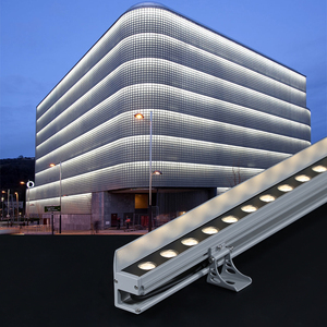 Projecteur mural LED en aluminium 5000K IP65 étanche pour l'éclairage extérieur des bâtiments - Product Image 1